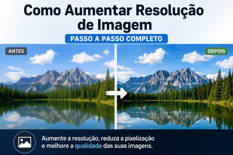 Comparação entre imagem em baixa resolução e imagem com melhor definição