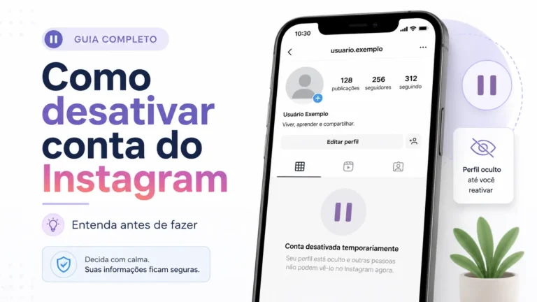 Imagem mostrando como desativar conta do Instagram pelo celular